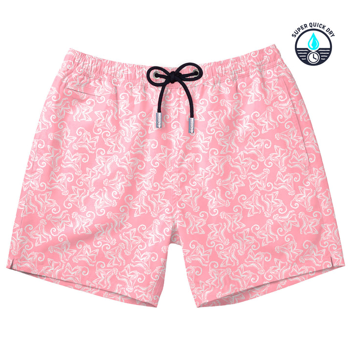 Bañador Ape-solutely estampado de monos rosa