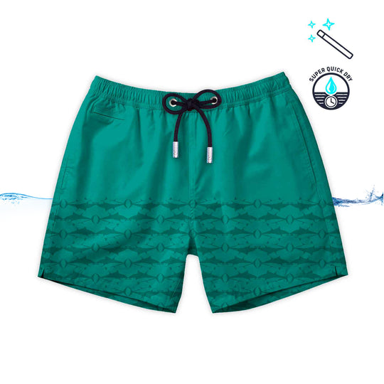 Bañador para niños Arthur Tuna con reactivo al agua con estampado de atunes al mojarse