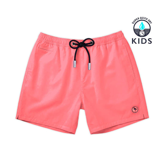 Bañador para niños Calypso con Pantone coral rosa