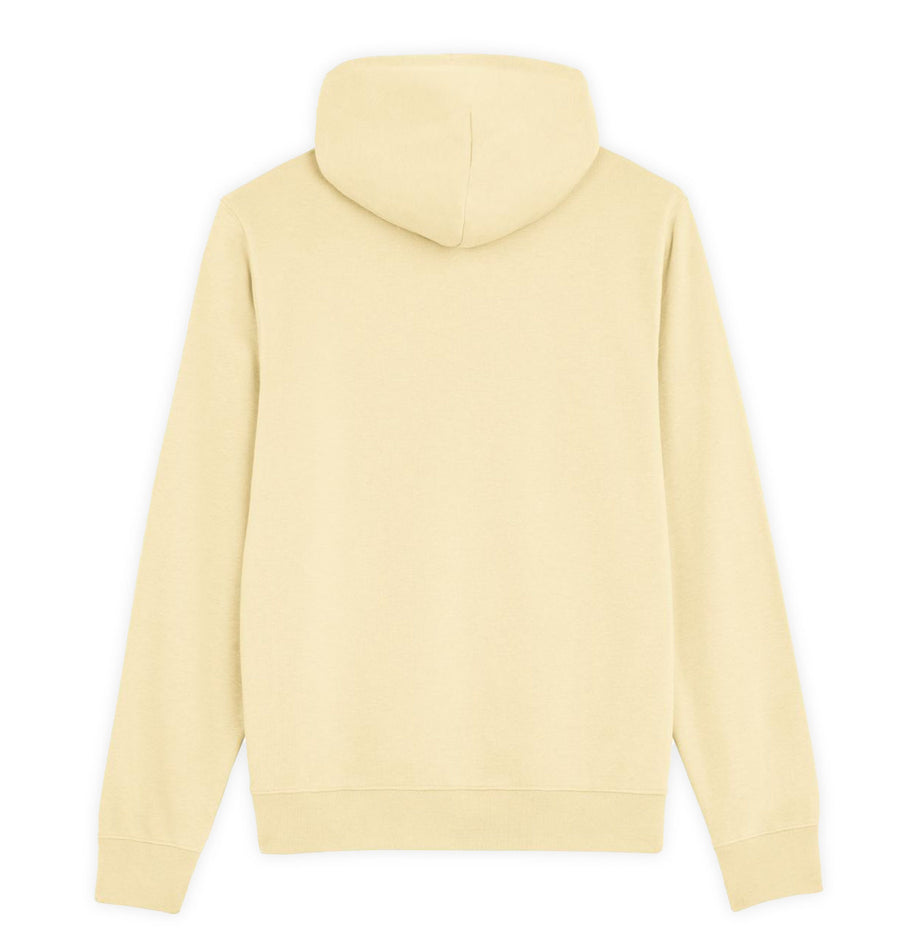 Sudadera con capucha amarillo pastel Danger con diseño de tiburón en el mar