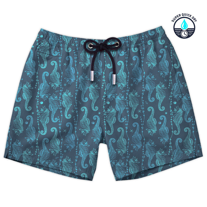 Bañador Seabiscuit estampado de caballitos de mar