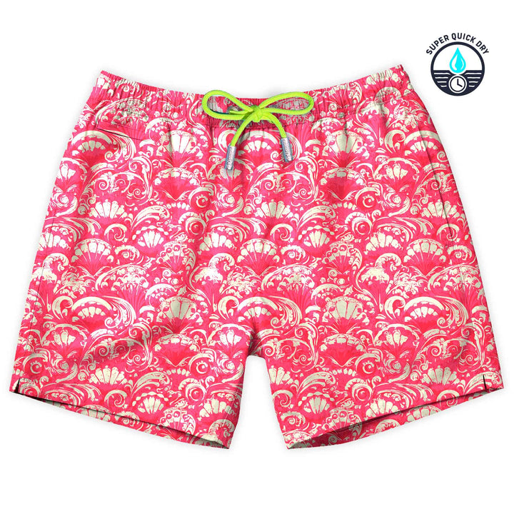 Bañador Shelly estampado de conchas rosa