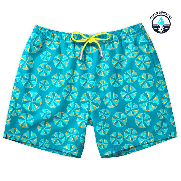 Bañador Sombarco estampado de barcos simulando sombrillas