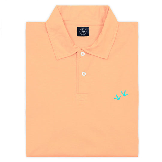 Poloseta Wrinkled Peach color naranja 100% algodón