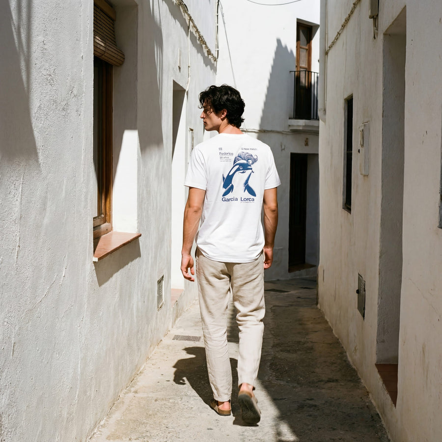 Camiseta New Match estampado perfil de la orca Garcia Lorca