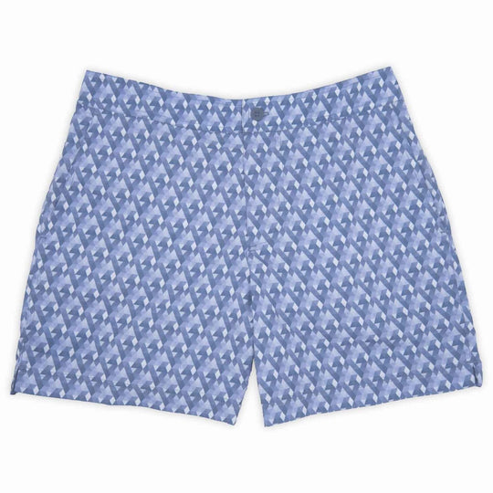 Bañador Polymar estampado de geométrico azul — vista delantera — fm-content:1S-U66q495bRs2SvD8TKylQMhmcKQ4T8h